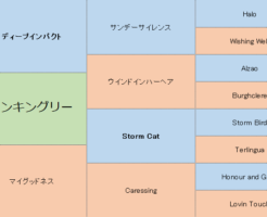 ダノンキングリーの三代血統表