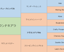 サウンドキアラの三代血統表