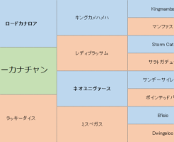 ジョーカナチャンの三代血統表