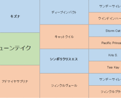 ジューンテイクの三代血統表